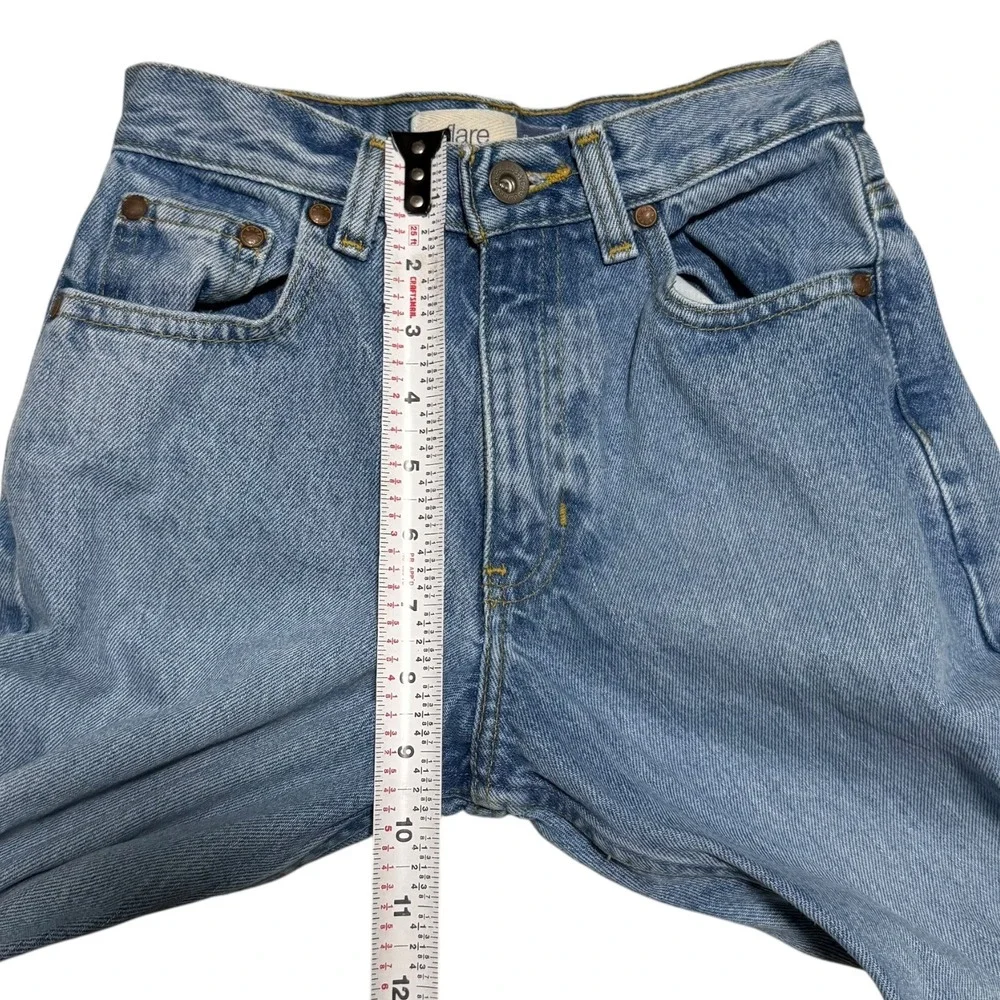 Vintage 2000s Gap Flared Cotton Blue Light Wash Jeans Youth 14 Slim (23.5x28.75)